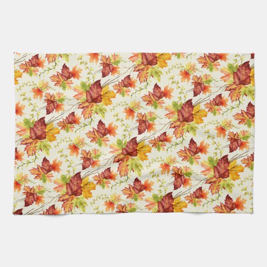 Mooie esdoorn bladeren theedoek (Horizontaal)