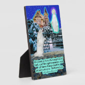 Mooie Eskie en Engel Schrift Mattheüs 6:33 Fotoplaat (Zijkant)