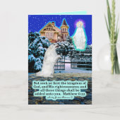 Mooie Eskie en Engel Schrift Mattheüs 6:33 Kaart (Voorkant)