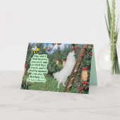 Mooie Eskie en Orchard Schrift Mattheüs 7:7 Kaart (Voorkant)