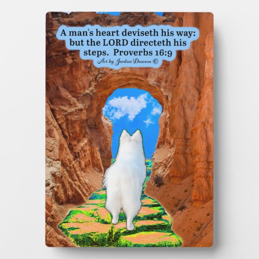 Mooie Eskie Schrift Plaque Spreuken 16:9 Fotoplaat (voorkant)