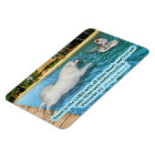 Mooie Eskimo Hond Schrift Spreuken 3:5 Magneet (Linkerzijde)