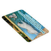 Mooie Eskimo Hond Schrift Spreuken 3:5 Magneet (Rechterzijde)