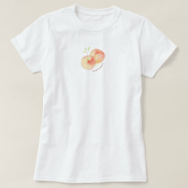 Mooie esthetische perziken pastel t-shirt