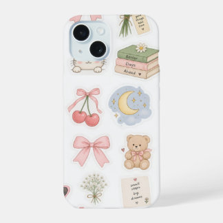 Mooie esthetische telefoonhoes Minimalistisch & st iPhone 15 Case