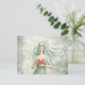 Mooie Etherale afbeelding en hart Briefkaart (Staand voorkant)