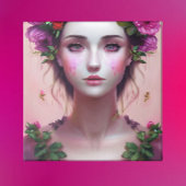 Mooie Etherische Betoverde Vrouw Fantasy Art Canvas Afdruk