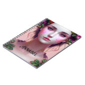 Mooie Etherische Betoverde Vrouw Fantasy Art Notitieboek (Linkerzijde)