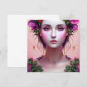 Mooie Etherische Vrouw Fantasy Art (Voorkant / Achterkant)