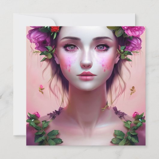 Mooie Etherische Vrouw Fantasy Art (Voorkant)