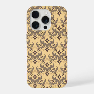 Mooie etnische Damascus-patroon pointillisme iPhone 15 Pro Case