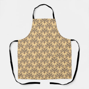 Mooie etnische Damascus-patroon pointillisme Schort