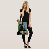 Mooie etnische vrouw over print Tas (Op model)