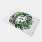 Mooie Eucalyptus bladkrans, groen Deurmat (Schuin)