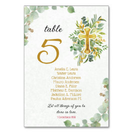 Mooie Eucalyptus Christelijke bruiloft Kaart