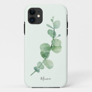 Mooie eucalyptus minimale groenvoorziening, aangep Case-Mate iPhone case