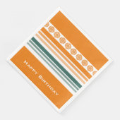 Mooie evenement servetten met oranje (Hoek)