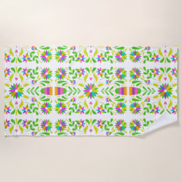 Mooie exotische Mexicaanse bloemen Strandlaken