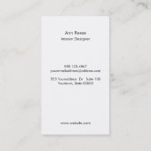 Mooie exotische peacock-veren visitekaartje (Achterkant)