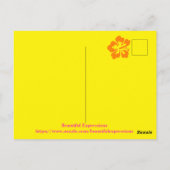 Mooie expressies briefkaart (Achterkant)