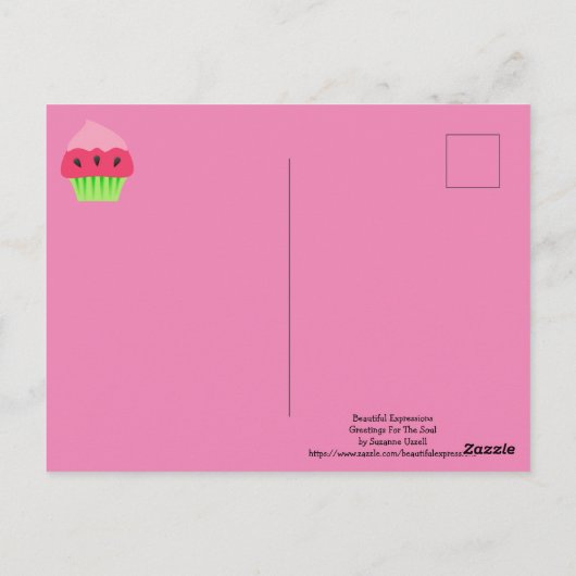 Mooie expressies briefkaart (Achterkant)