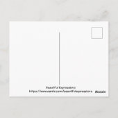 Mooie expressies briefkaart (Achterkant)