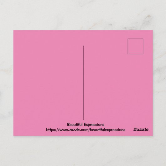 Mooie expressies briefkaart (Achterkant)