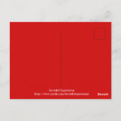 Mooie expressies-feestdag briefkaart (Achterkant)