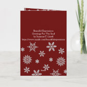 Mooie expressies feestdagen kaart (Achterkant)