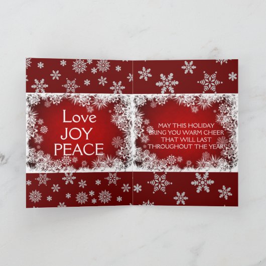 Mooie expressies feestdagen kaart (Binnen)