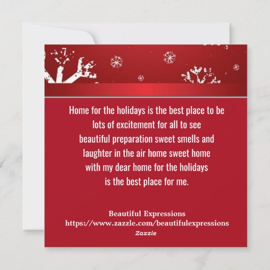 Mooie expressies - feestdagenkaart (Achterkant)