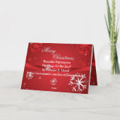 Mooie expressies - kerstfeestkaart kaart (Achterkant)