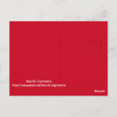 Mooie Expressies -Vakantie Briefkaart (Achterkant)