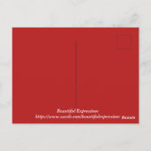 Mooie Expressions- Vakantie Briefkaart (Achterkant)