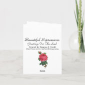 Mooie Expressions - Verjaardag Wenskaart Kaart (Achterkant)