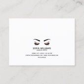 Mooie Eye Roos Gouden glitter wimpers Nazorg Aanbevelingskaartje (Achterkant)