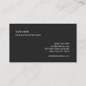 Mooie Eyelashes en Brows Cosmetoloog Visitekaartje (Achterkant)