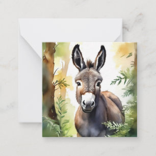Mooie Ezel Briefkaart