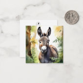 Mooie Ezel Briefkaart (Voorkant / Achterkant in situ)