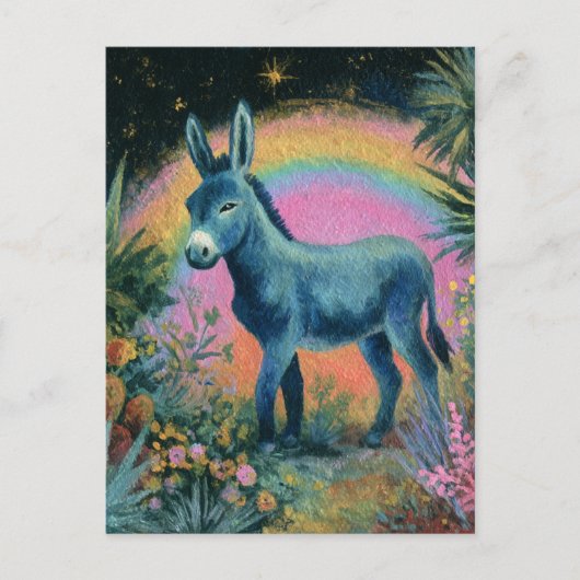Mooie Ezel Briefkaart (Voorkant)