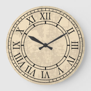 Mooie  Face Roman Numeral Wall Clock Grote Klok
