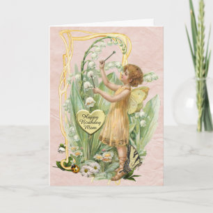 Mooie  Fairy Birthday Kaart voor een moeder