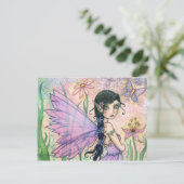 Mooie Fairy Butterfly Briefkaart van Molly Harriso (Staand voorkant)