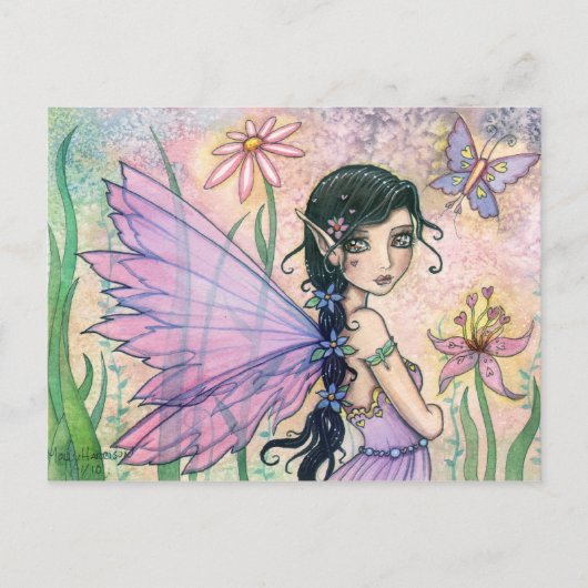 Mooie Fairy Butterfly Briefkaart van Molly Harriso (Voorkant)