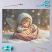 Mooie Fairy en Baby Fantasy Art Tissue Papier (Craft)