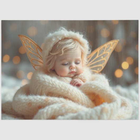 Mooie Fairy en Baby Fantasy Art Tissue Papier (Voorkant)