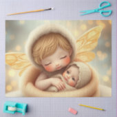 Mooie Fairy en Baby Fantasy Art Tissue Papier (Craft)
