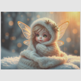 Mooie Fairy en Baby Fantasy Art Tissue Papier
