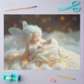 Mooie Fairy en Baby Fantasy Art Tissue Papier (Craft)