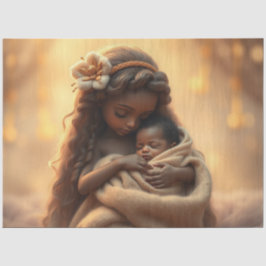 Mooie Fairy en Baby Fantasy Art Tissue Papier